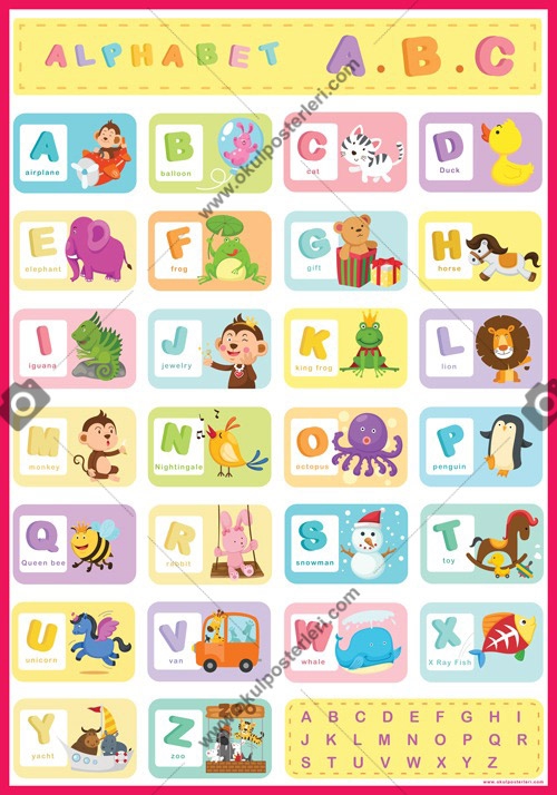 Alphabet Okul Afişi