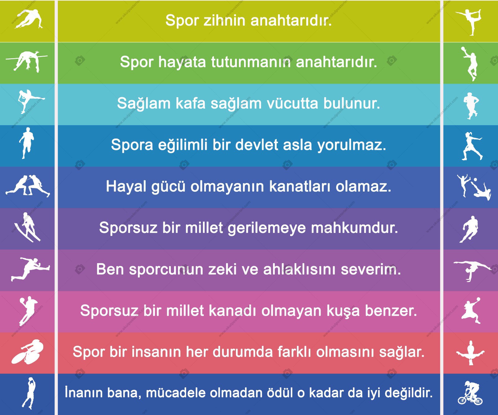 Beden Eğitimi ve Spor Merdiven Yazısı 1