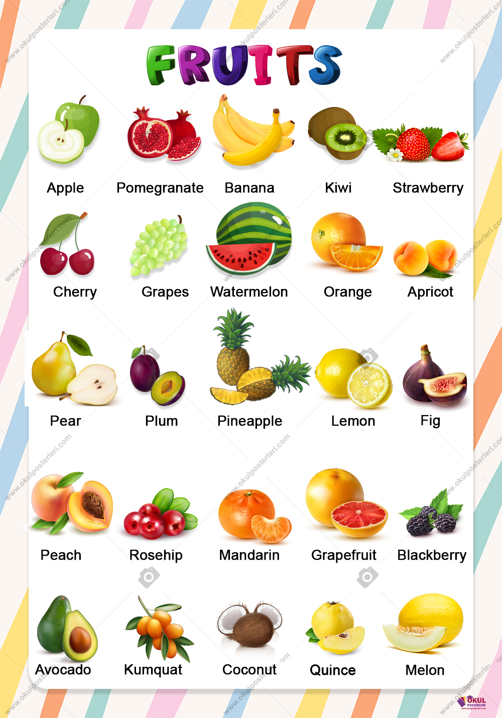 Fruits Okul Posteri