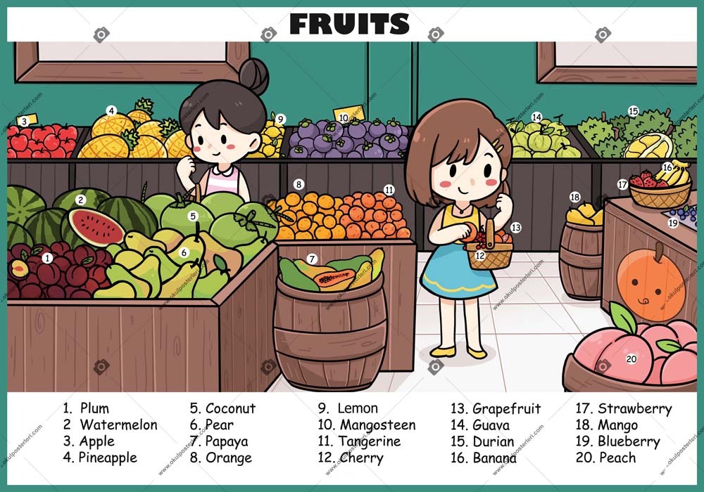 Fruits Okul Posteri