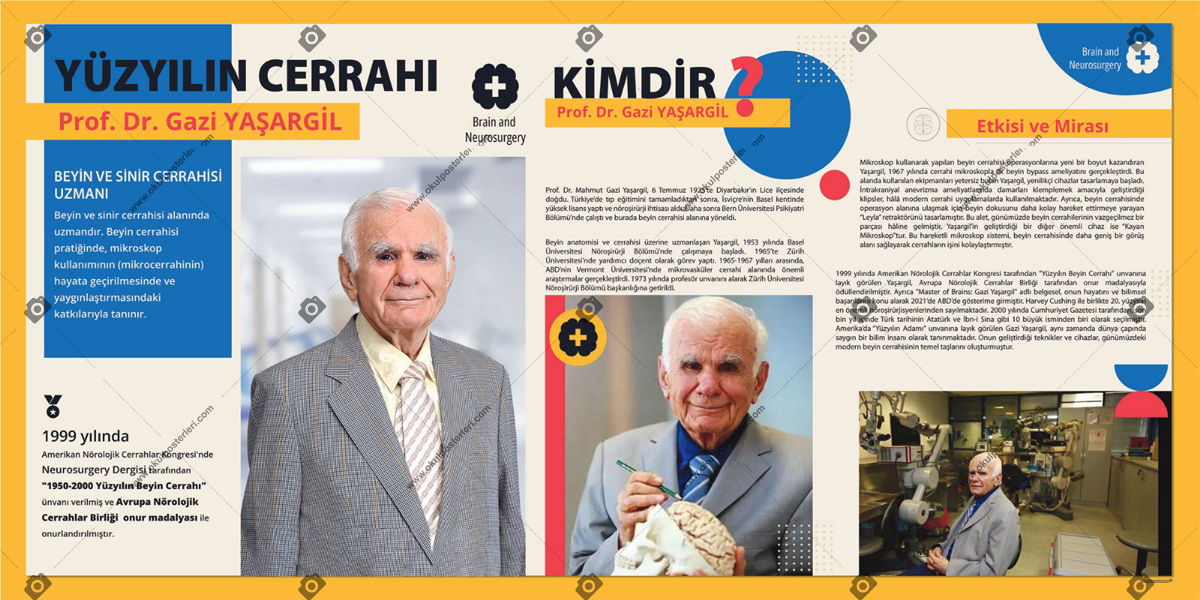 Gazi Yaşargil  Okul Posteri