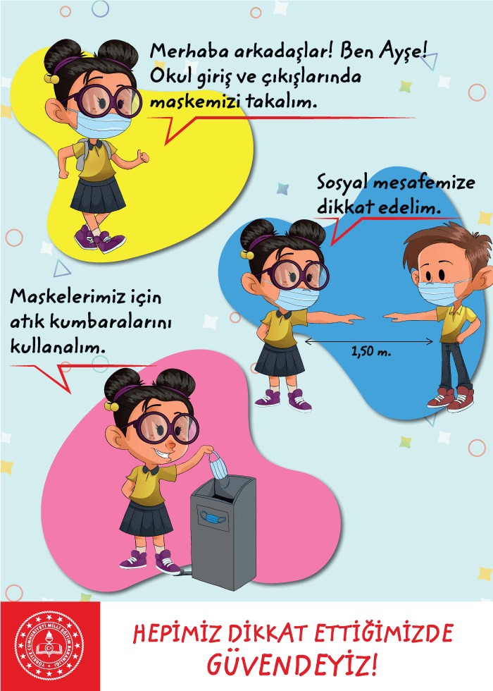 Dikkat Ettiğimizde Güvendeyiz Afişi