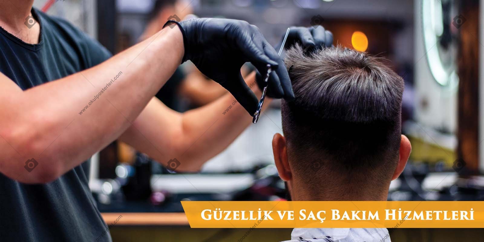 Güzellik ve Saç Bakımı Okul Posteri