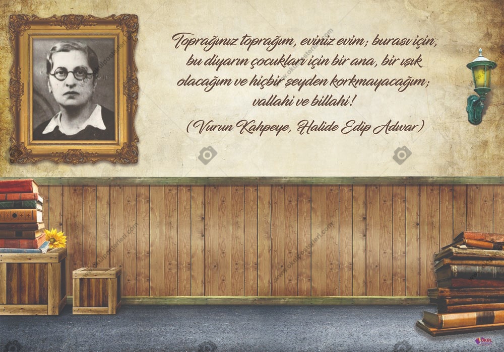 Halide Edip Adıvar Edebiyat Posteri-2