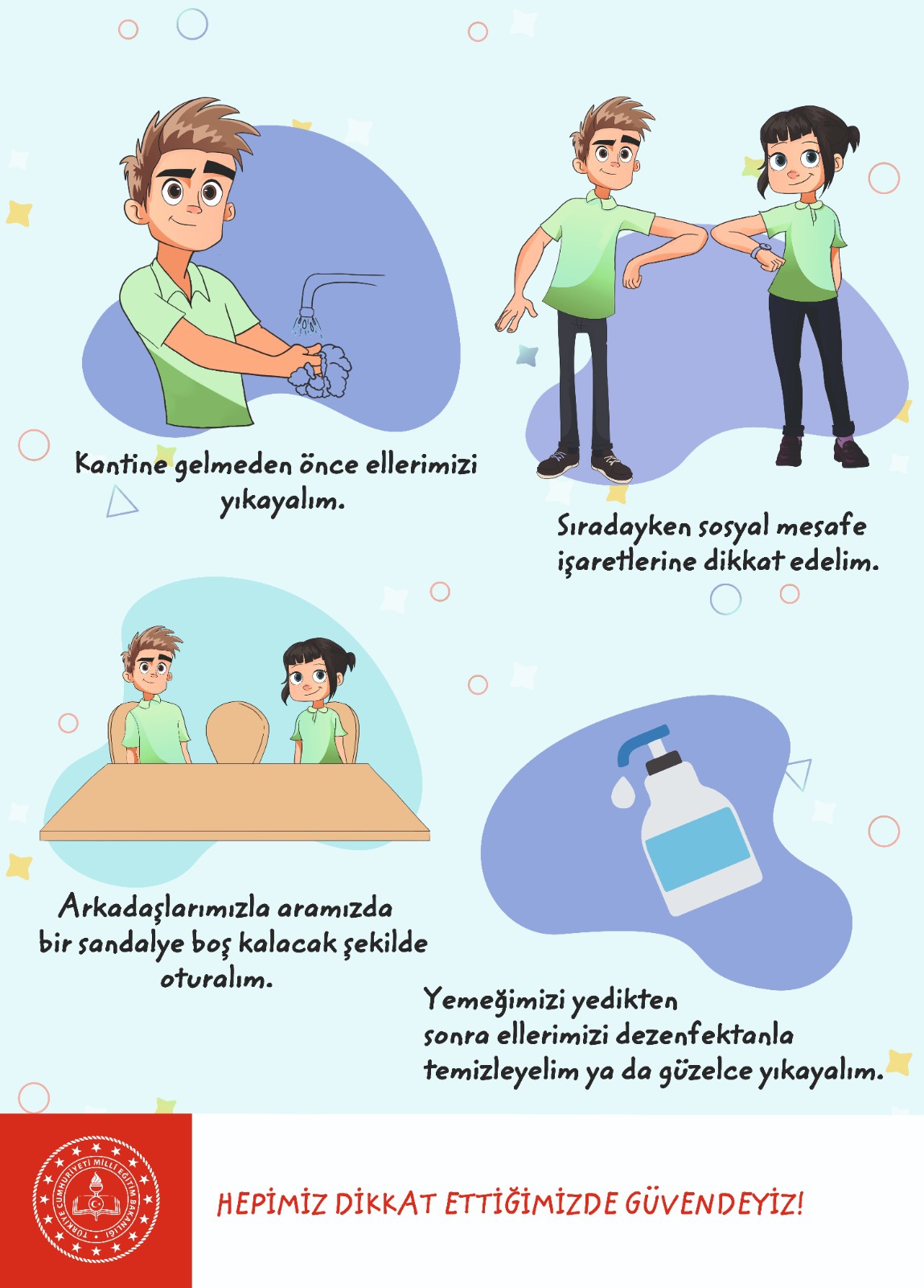 Hepimiz Dikkat Ettiğimizde Güvendeyiz Lise Afişi