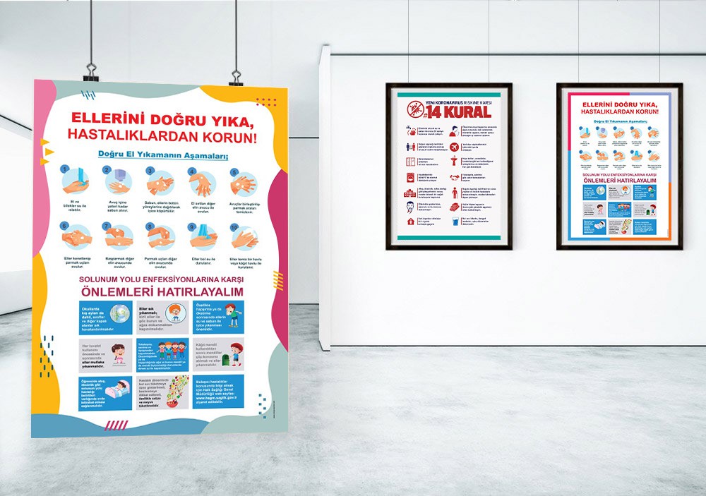 Ellerini Doğru Yıka Afişi