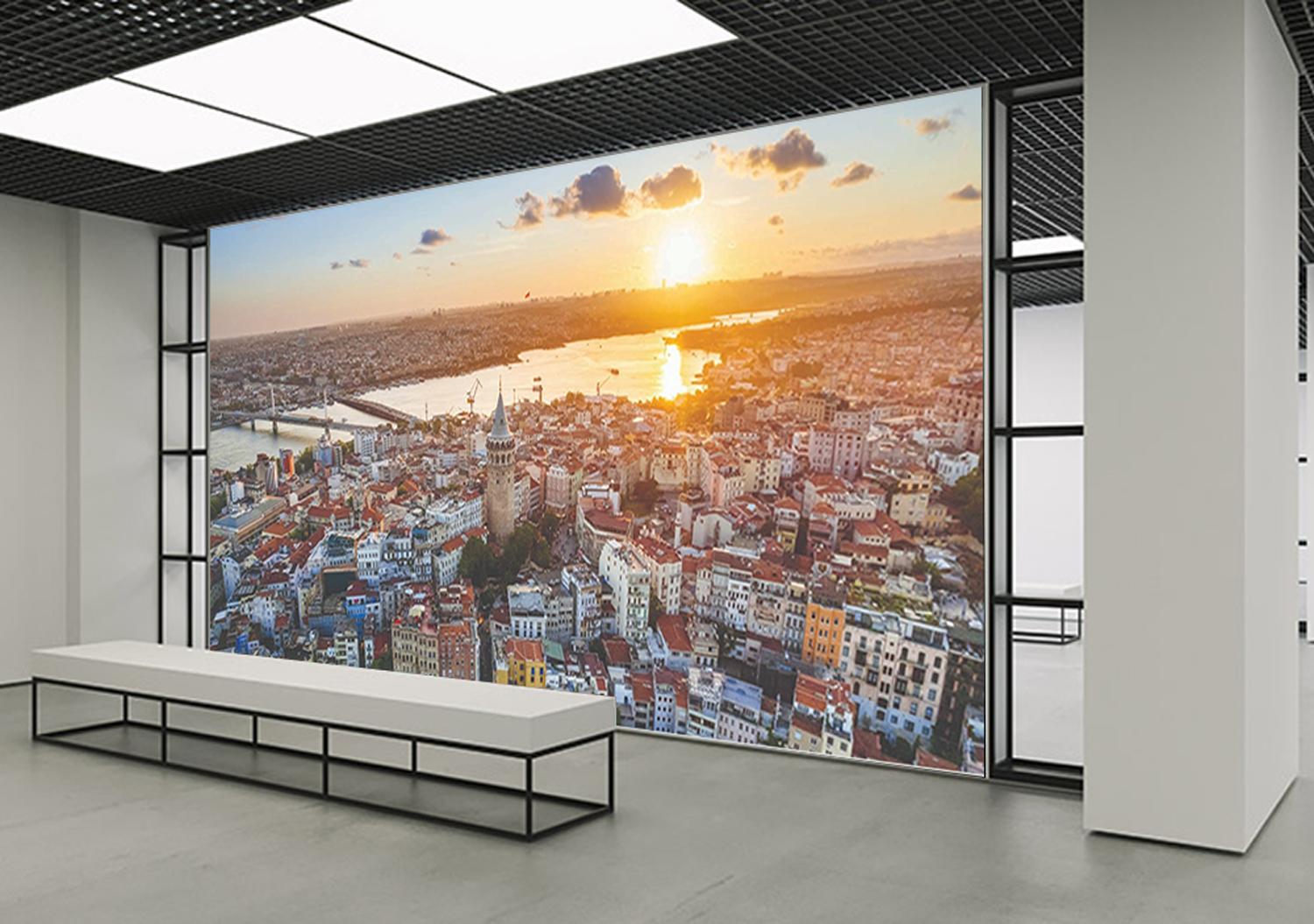 İstanbul Manzarası 6 Galata Kulesi Okul Posteri