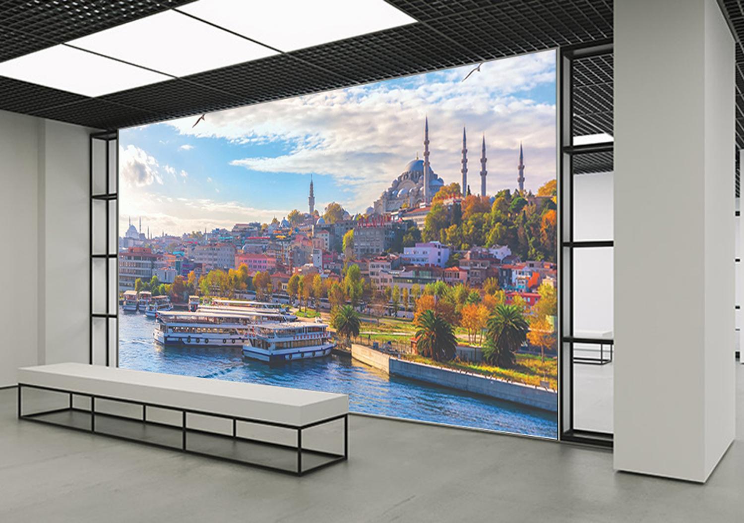 İstanbul Manzarası 8 Okul Posteri
