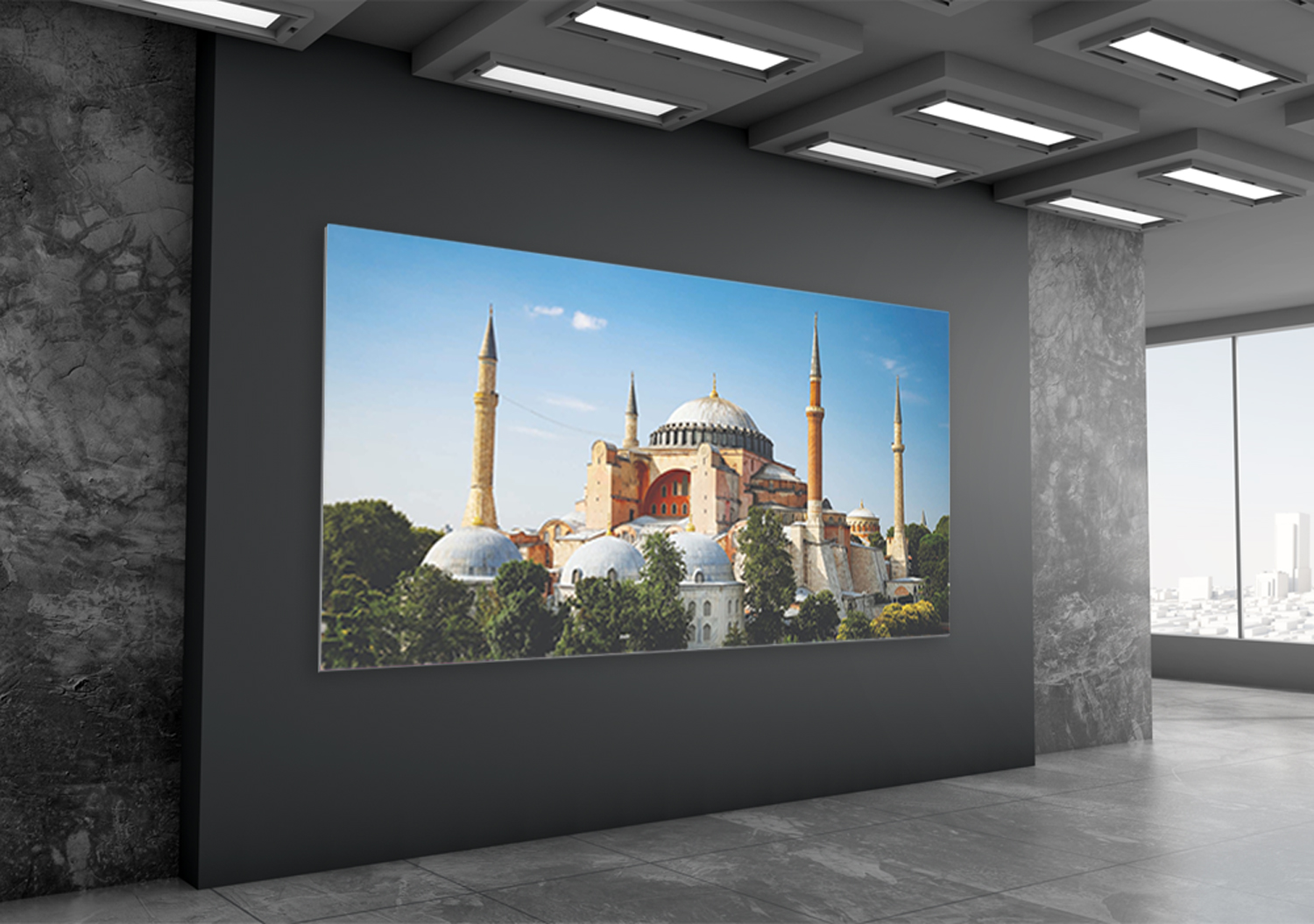 İstanbul Manzarası 7 Ayasofya Okul Posteri