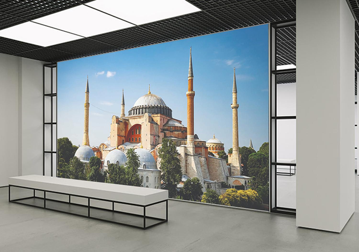 İstanbul Manzarası 7 Ayasofya Okul Posteri