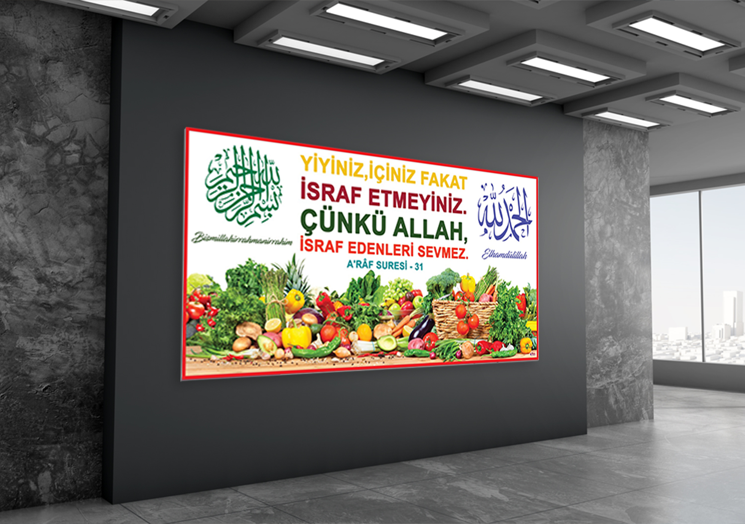 İsraf Eğitim Posteri