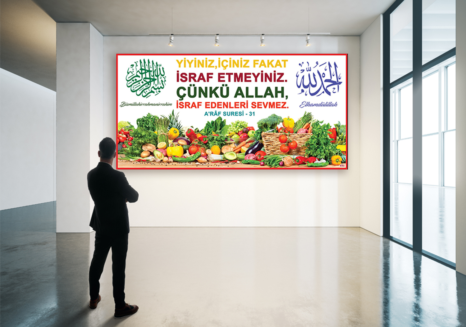 İsraf Eğitim Posteri