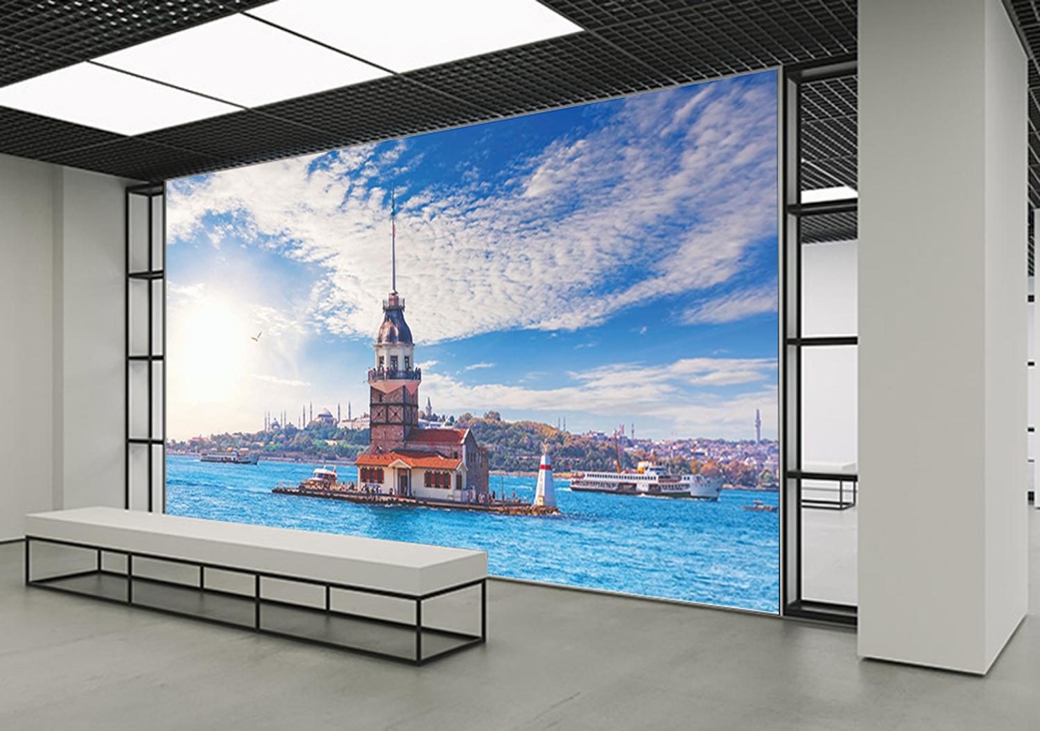 İstanbul Manzarası 2 Okul Posteri