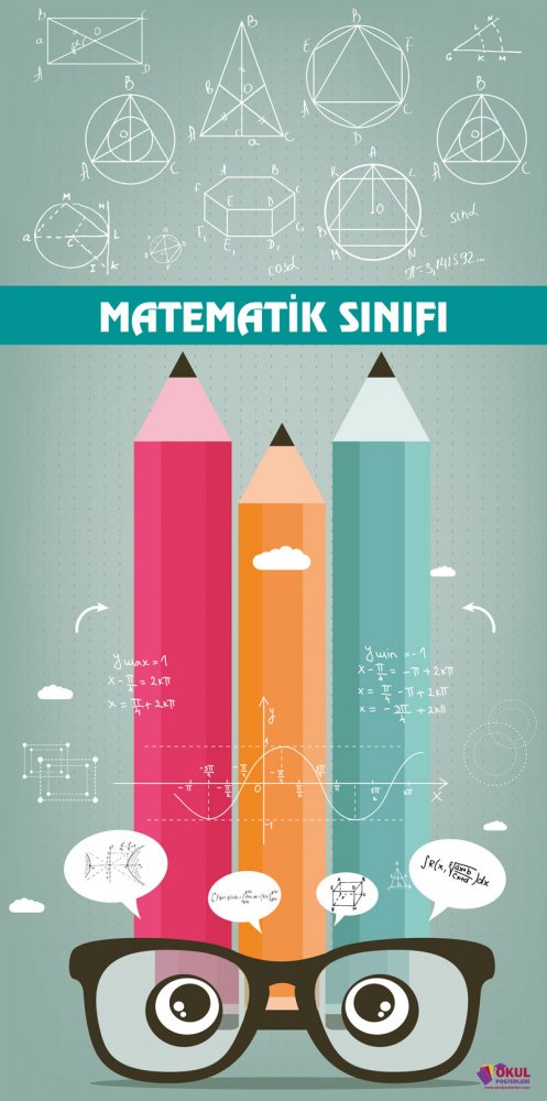 Matematik sınıfı kapı giydirmesi