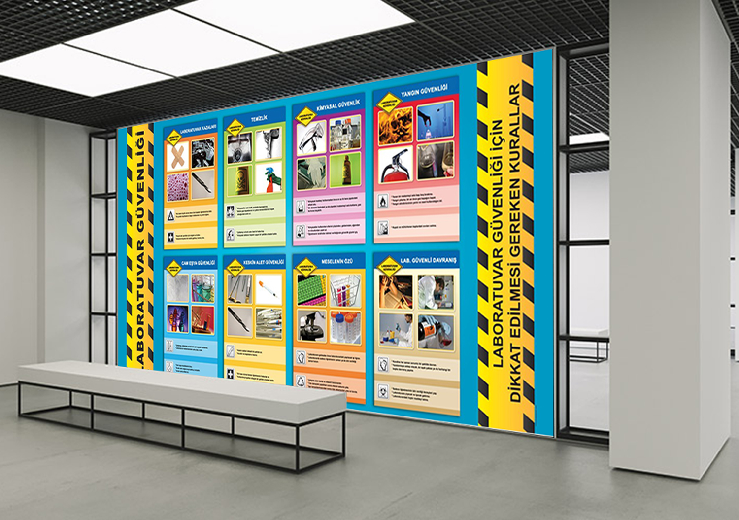 Laboratuvar Güvenliği Posteri