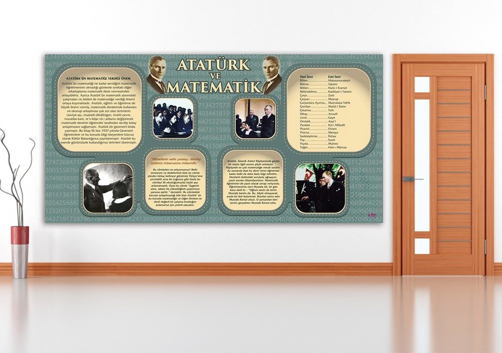 Atatürk ve Matematik Posteri