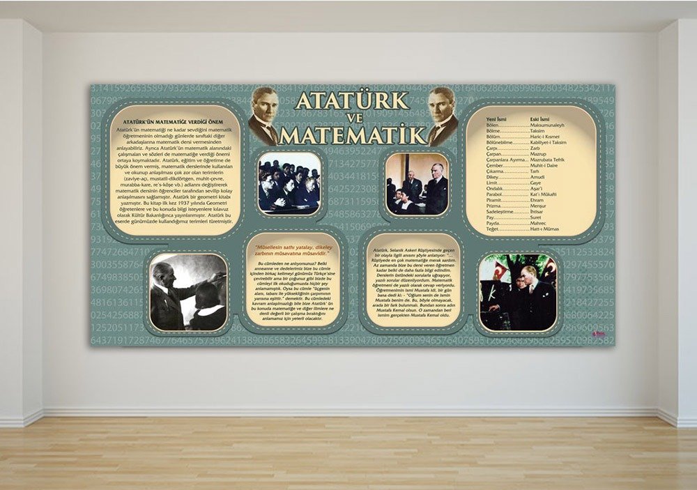 Atatürk ve Matematik Posteri