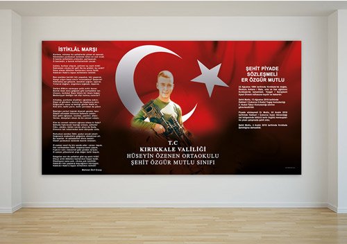 Okul Şehit Köşesi Posteri