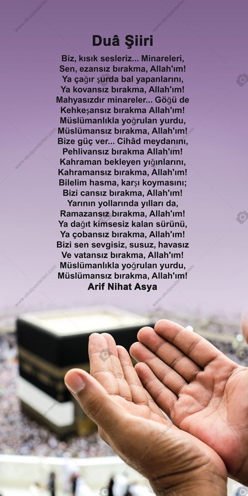 ARİF NİHAT ASYA EDEBİYAT POSTERİ