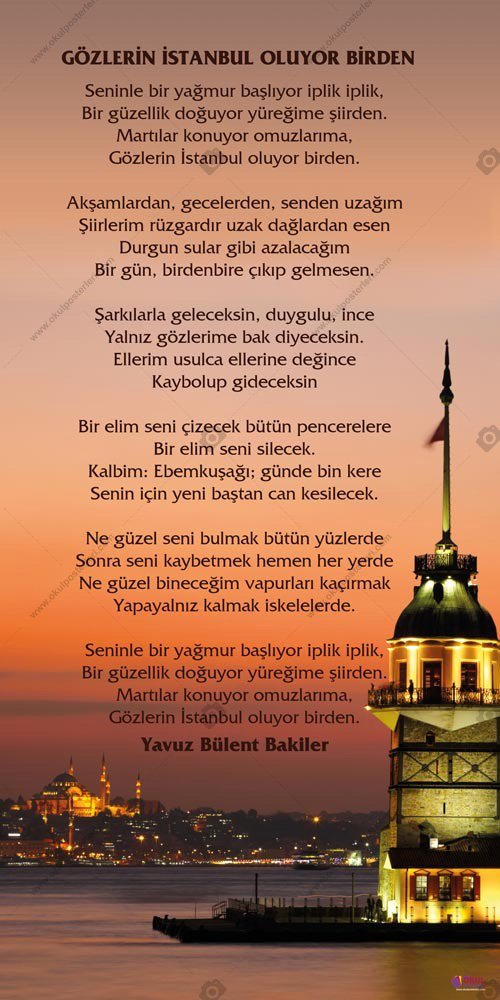 YAVUZ BÜLENT BAKİLER EDEBİYAT POSTERİ