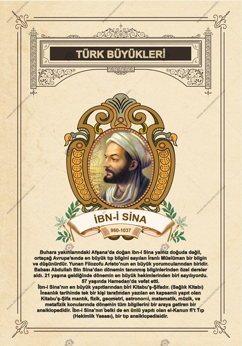 İbn-i Sina Okul Posteri