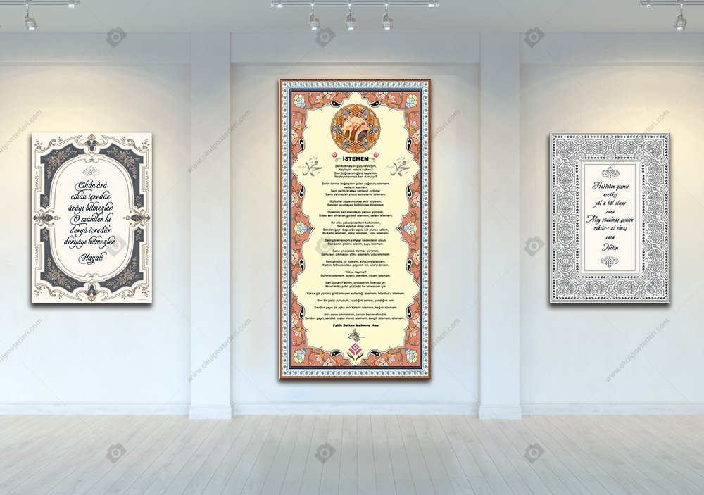 İSTEMEM ŞİİRİ EDEBİYAT POSTERİ