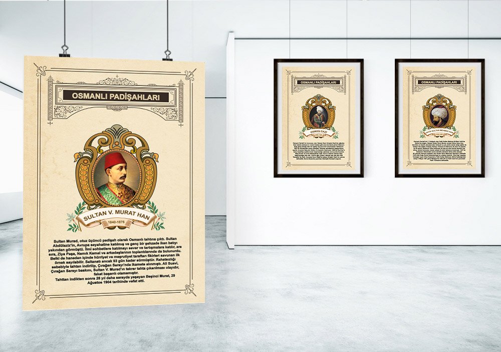 SULTAN V. MURAT HAN OKUL POSTERİ