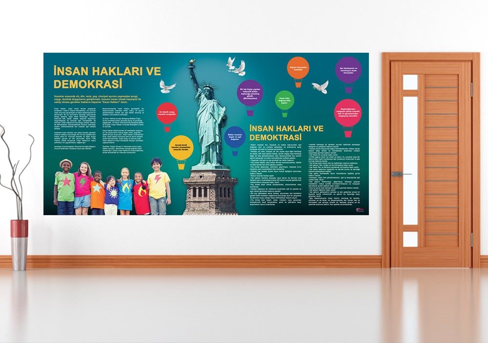 İnsan Hakları ve Demokrasi Posteri