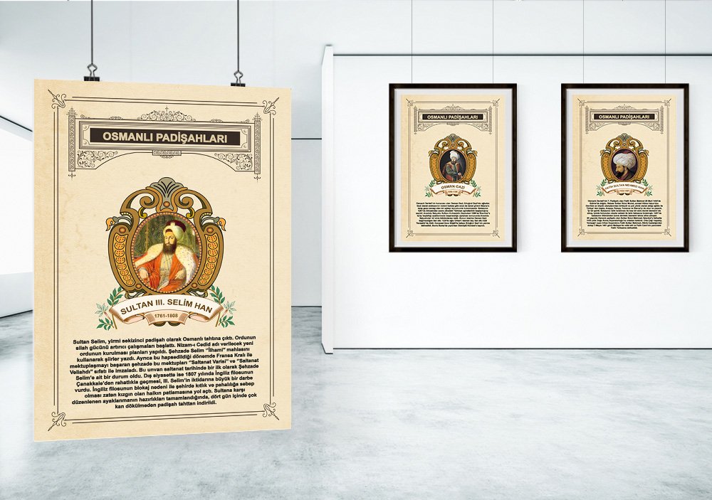 SULTAN III. SELİM HAN OKUL POSTERİ
