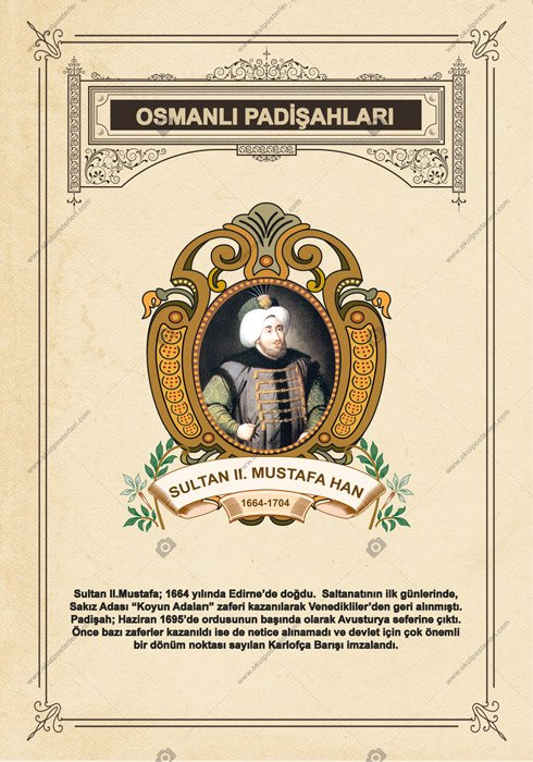 SULTAN II. MUSTAFA HAN OKUL POSTERİ