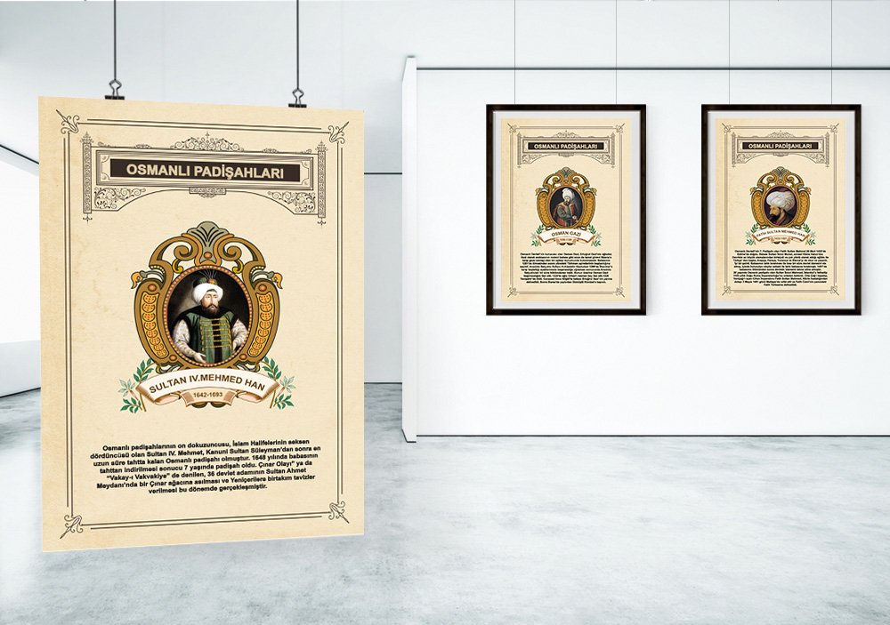 SULTAN IV. MEHMED HAN OKUL POSTERİ