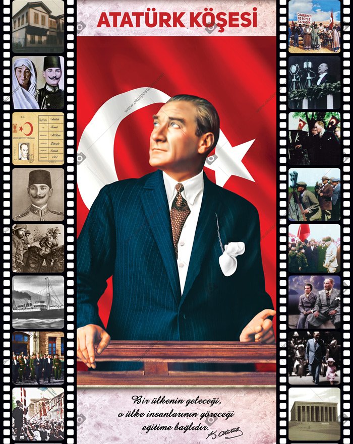 Atatürk Köşesi 4 Okul Posteri