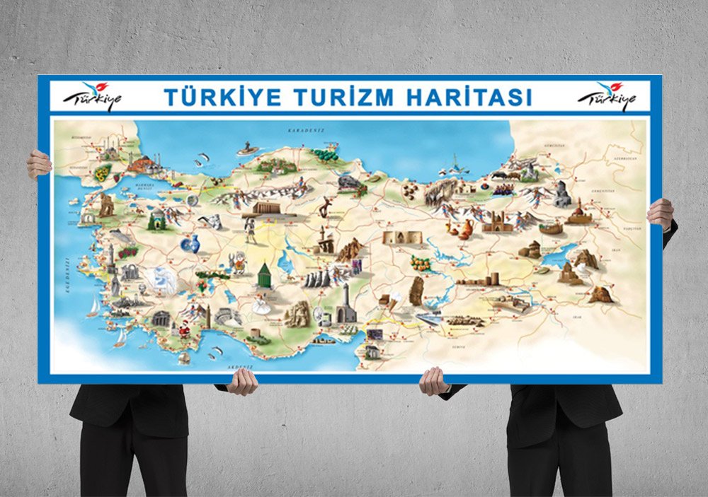 Türkiye Turizm Haritası Posteri 2