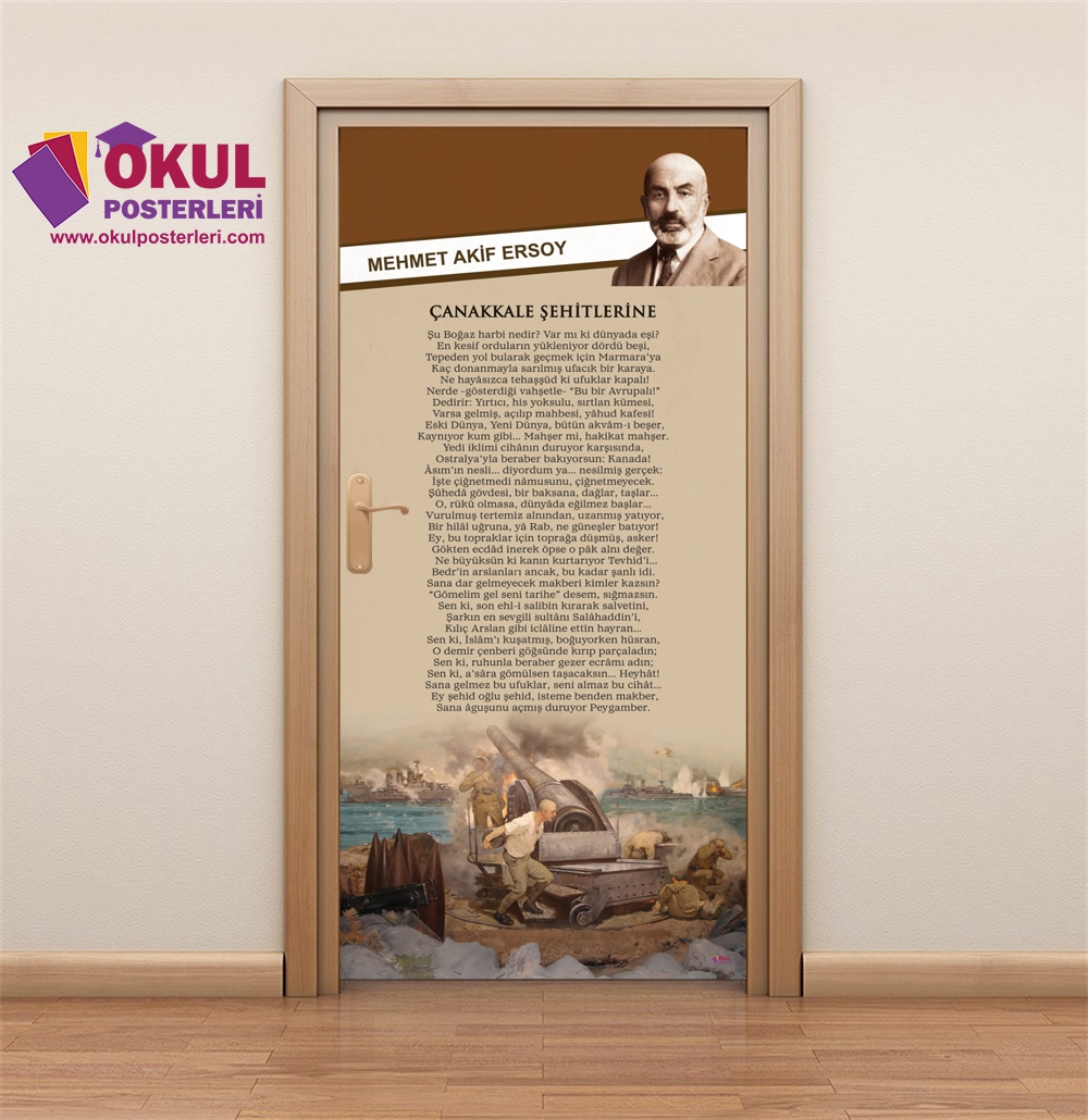 Mehmet Akif Ersoy Çanakkale Şehitlerine Kapı Giydirme