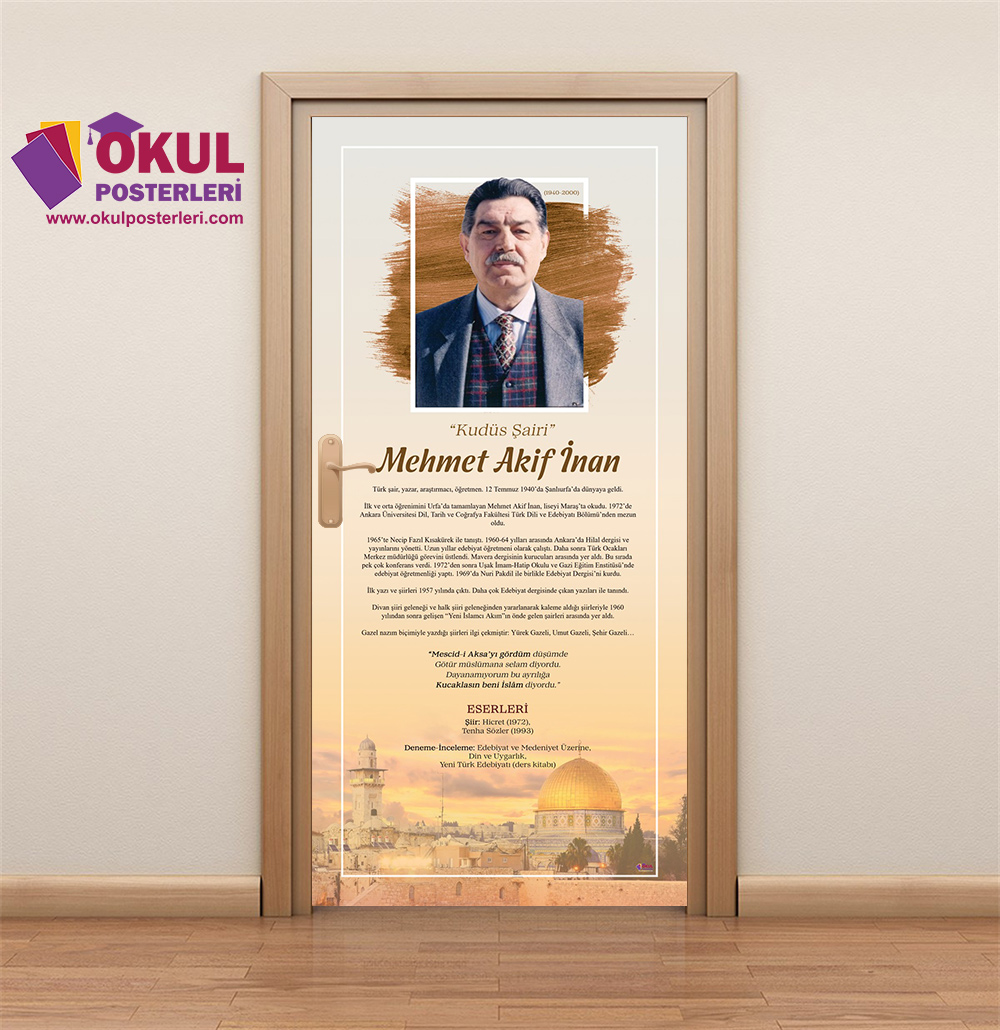 Mehmet Akif İnan Edebiyat Kapı Giydirme