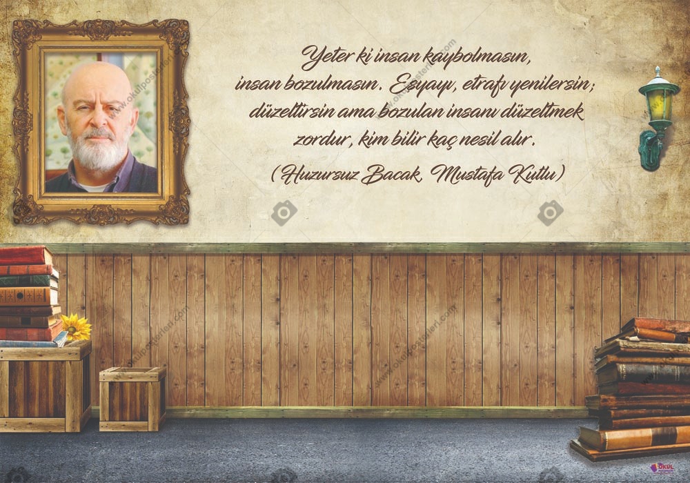 Mustafa Kutlu Edebiyat Posteri