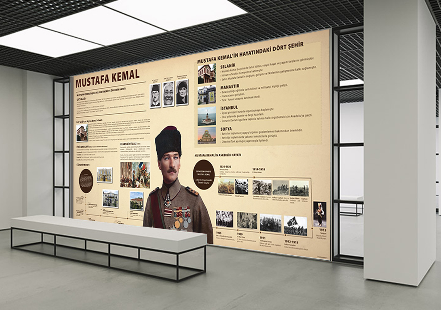 Mustafa Kemal’in Öğrenim Hayatı Okul Posteri