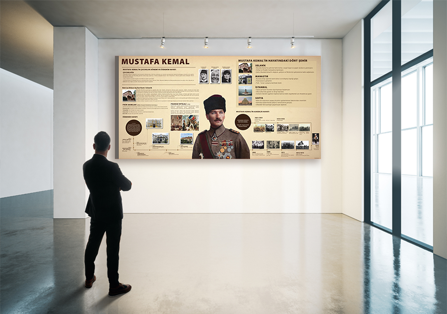 Mustafa Kemal’in Öğrenim Hayatı Okul Posteri