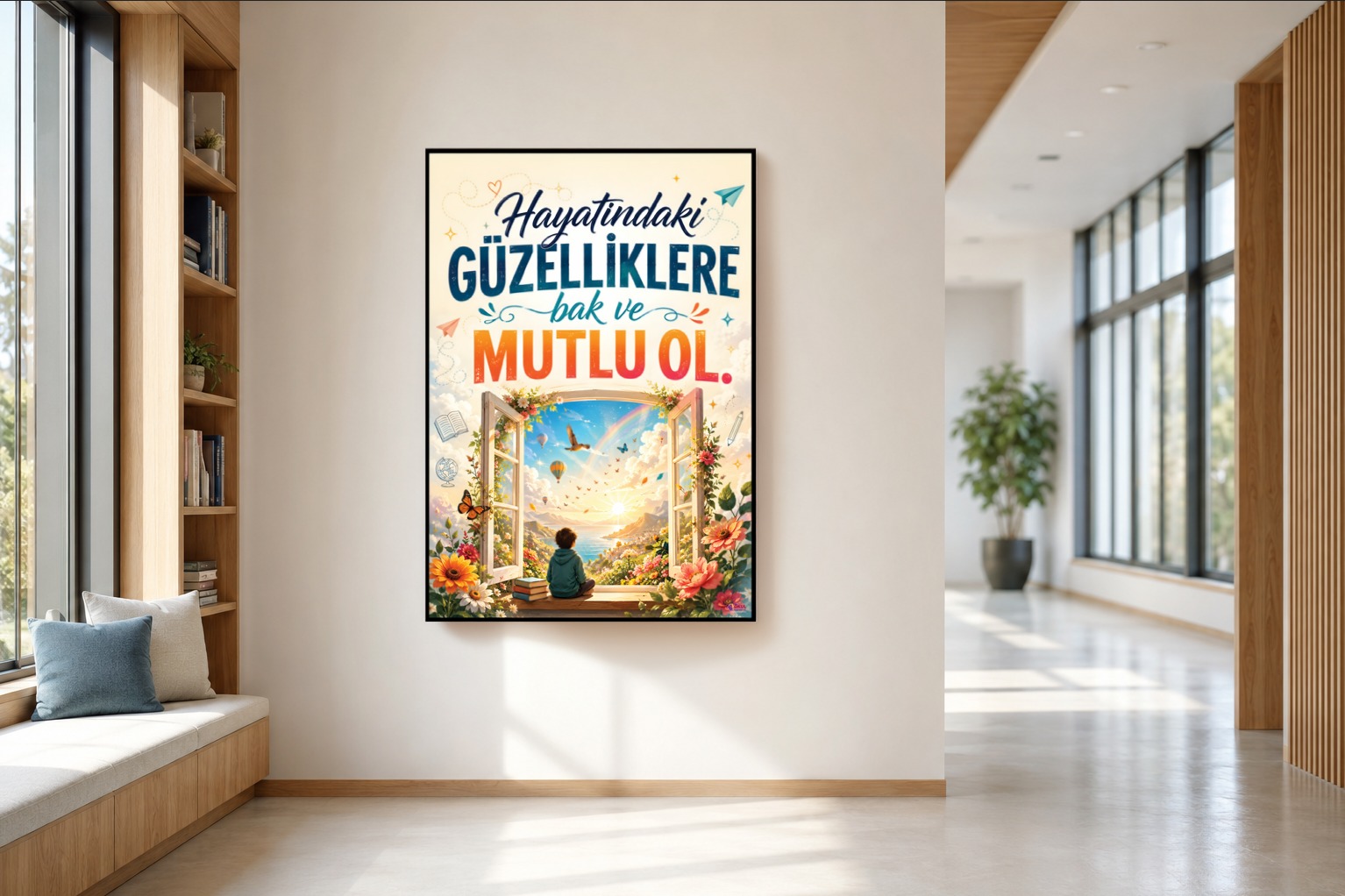 Mutlu Ol Motivasyon Posteri-75