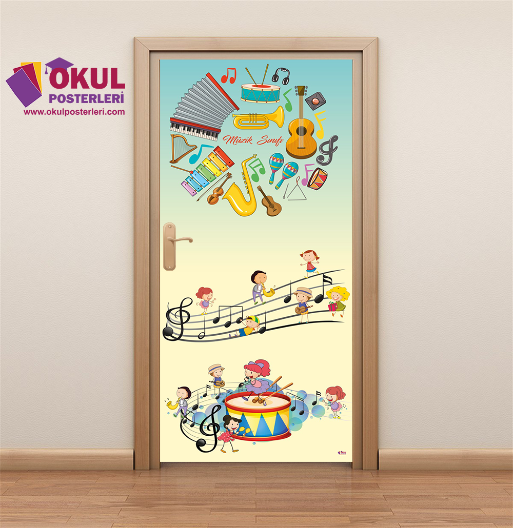 Müzik Sınıfı Kapı Giydirmesi 13