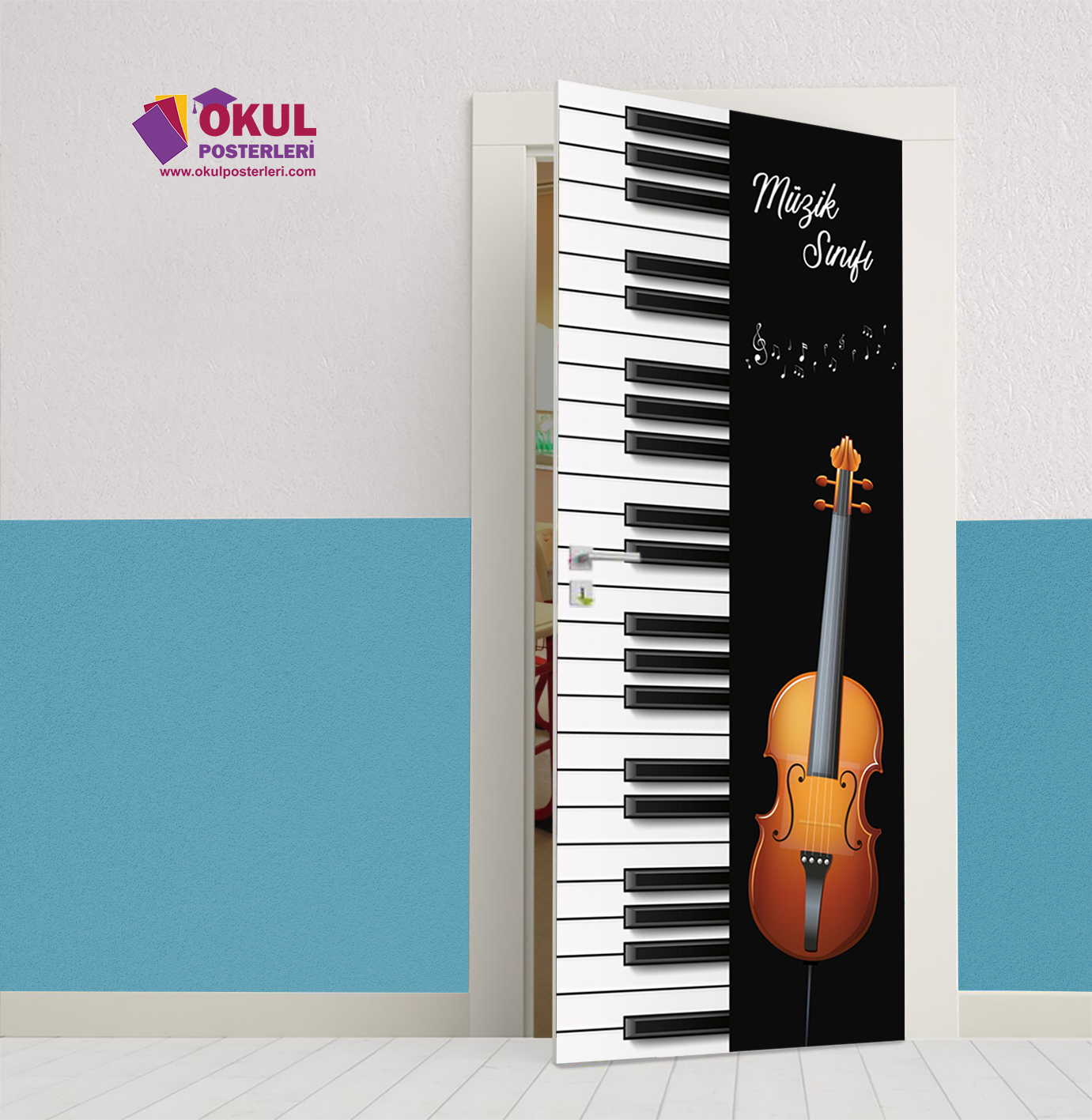 Müzik Sınıfı Kapı Giydirmesi 12