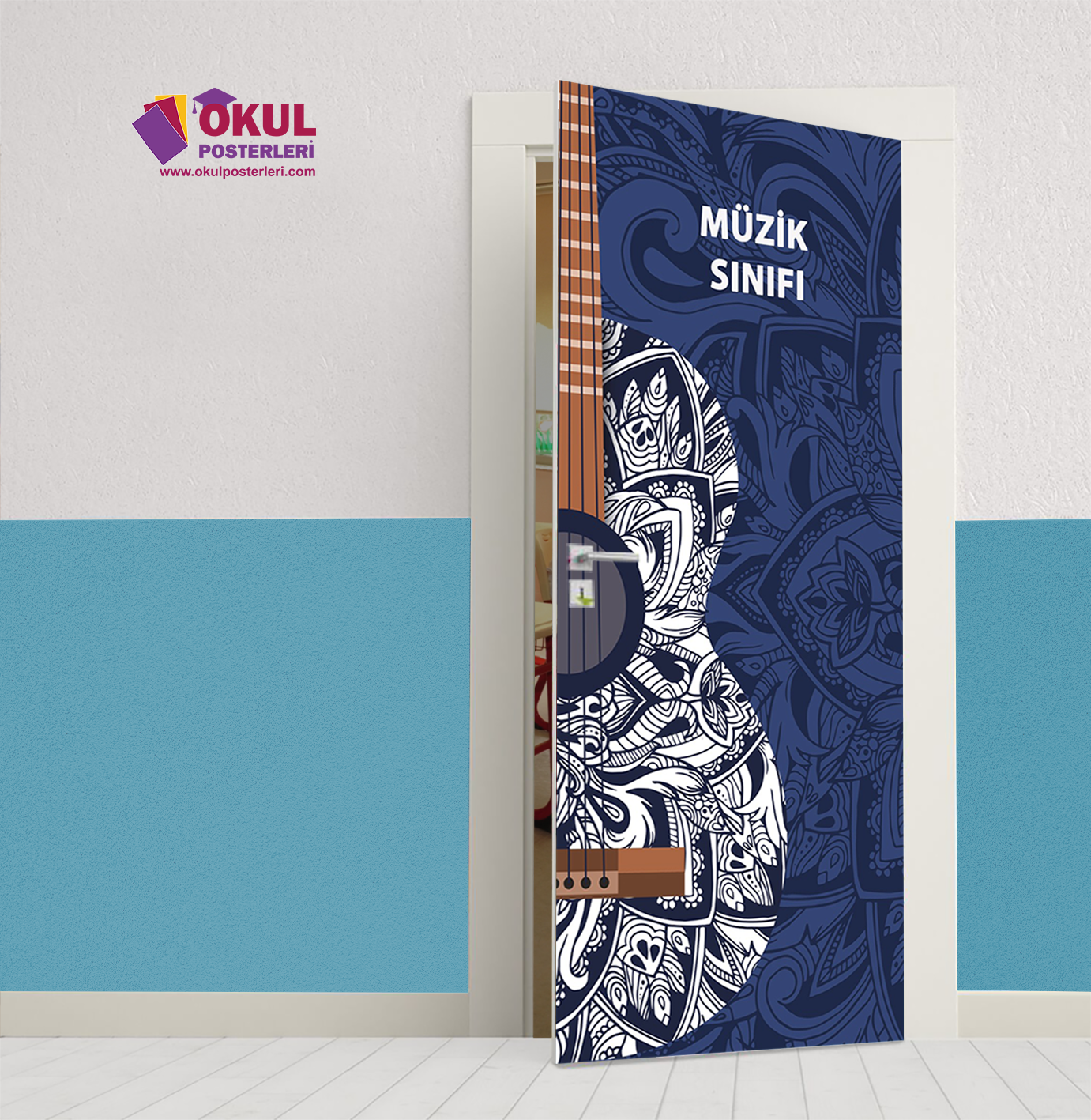 Müzik Sınıfı Kapı Giydirmesi 17