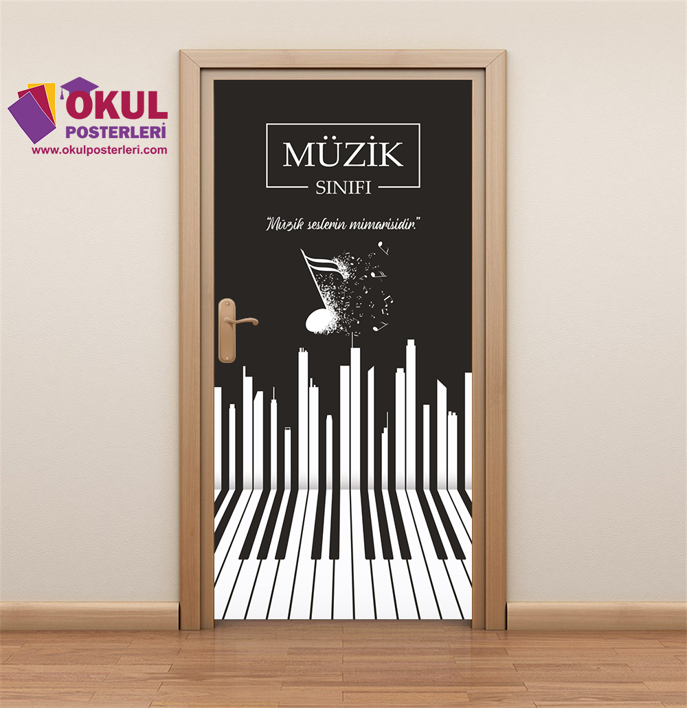 Müzik Sınıfı Kapı Giydirmesi 15