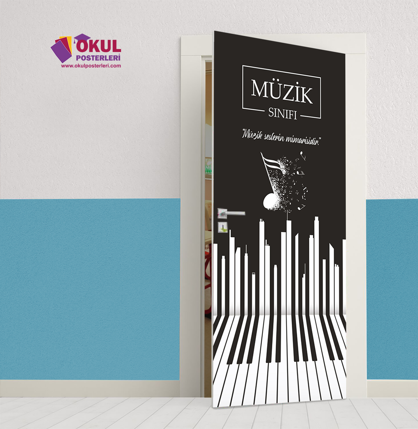 Müzik Sınıfı Kapı Giydirmesi 15