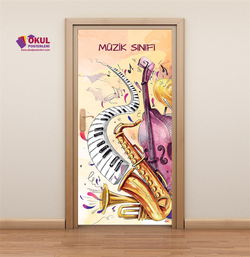 Müzik Sınıfı Kapı Giydirmesi 20