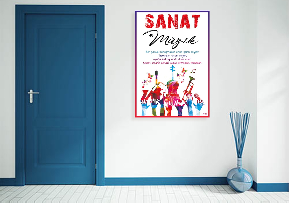 Sanat ve Müzik Okul Posteri 