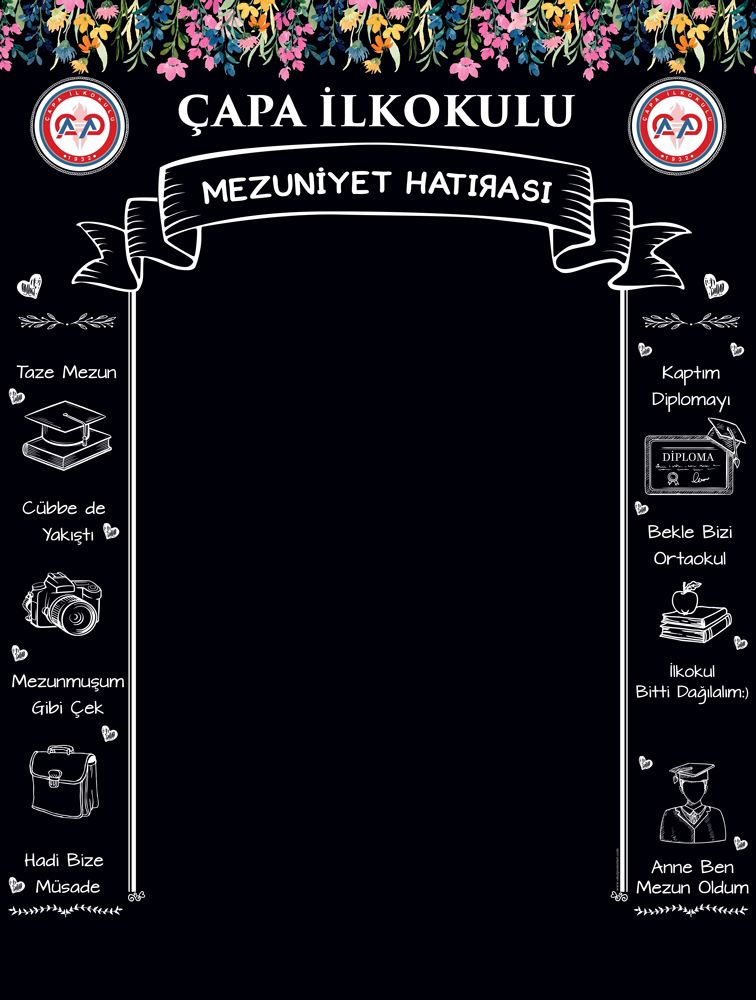 Mezuniyet Hatırası İlkokul Hatıra Perdesi