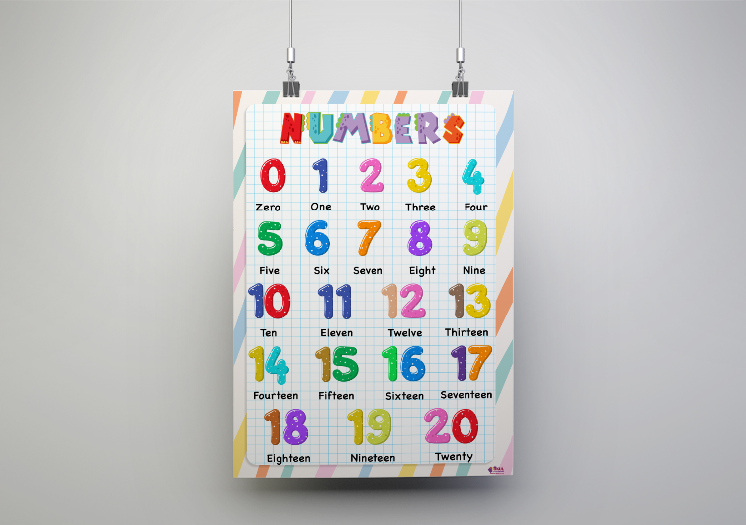 Numbers Okul Posteri