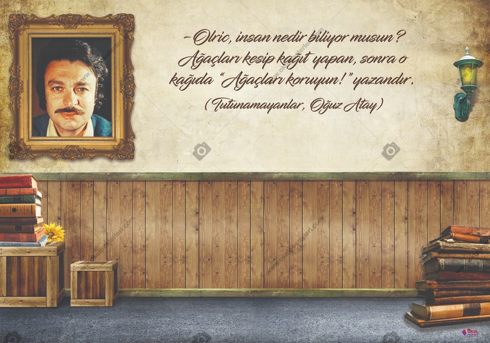 Oğuz Atay Edebiyat Posteri