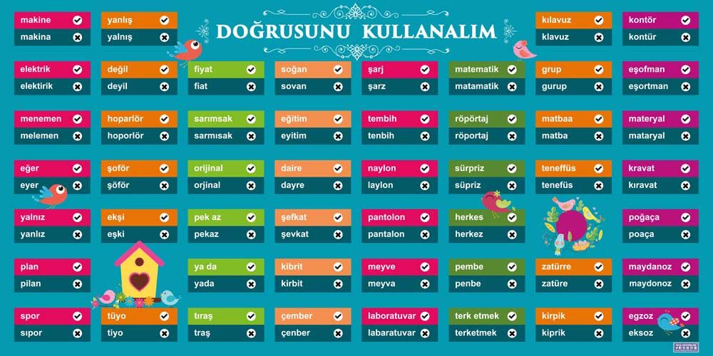 Doğrusunu Kullanalım Okul Posteri